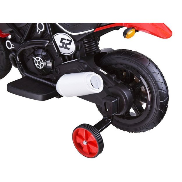 Vienvietis elektrinis motociklas vaikams Street Bob, raudonas