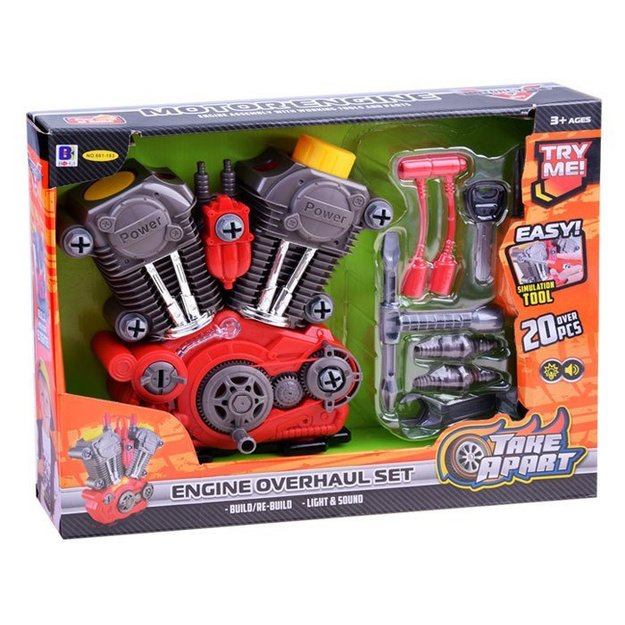 Jaunojo mechaniko variklio taisymo rinkinys - šviesos ir garso efektai 5