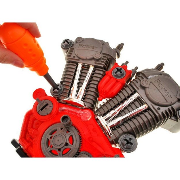 Jaunojo mechaniko variklio taisymo rinkinys - šviesos ir garso efektai 9