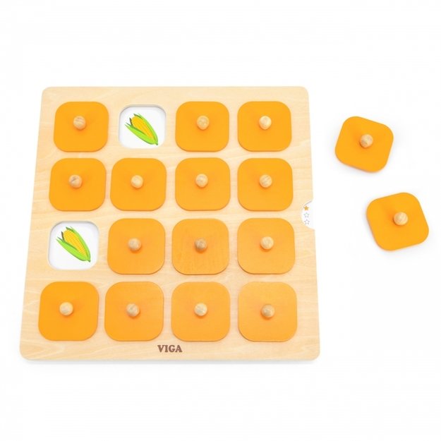 Montessori atminties žaidimas vaikams „Atspėk paveikslėlius“, Viga 3