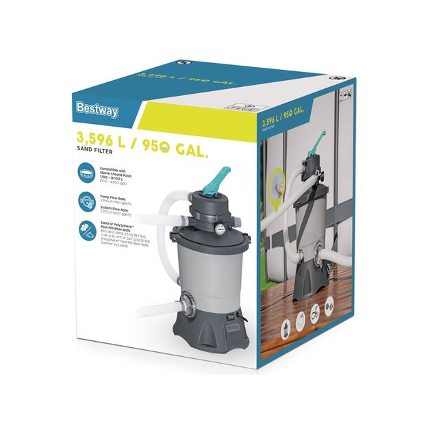 Smėlio siurblys baseinui Bestway, 3028 L