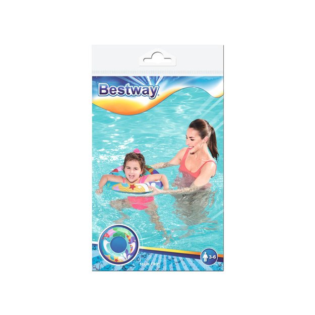 Pripučiamas plaukimo ratas vaikams delfinas 51cm, Bestway