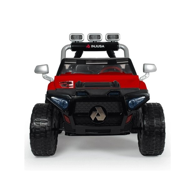 Dvivietis elektrinis džipas INJUSA 24V Monster, raudonas