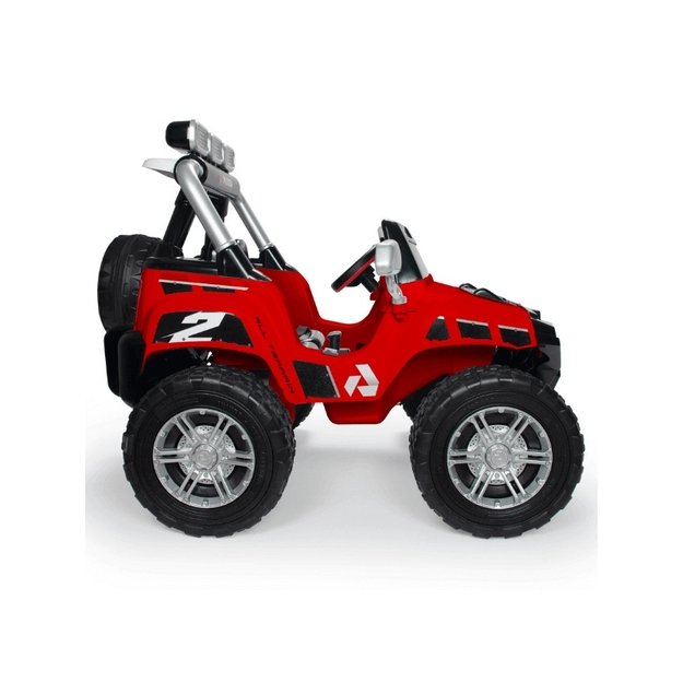 Dvivietis elektrinis džipas INJUSA 24V Monster, raudonas