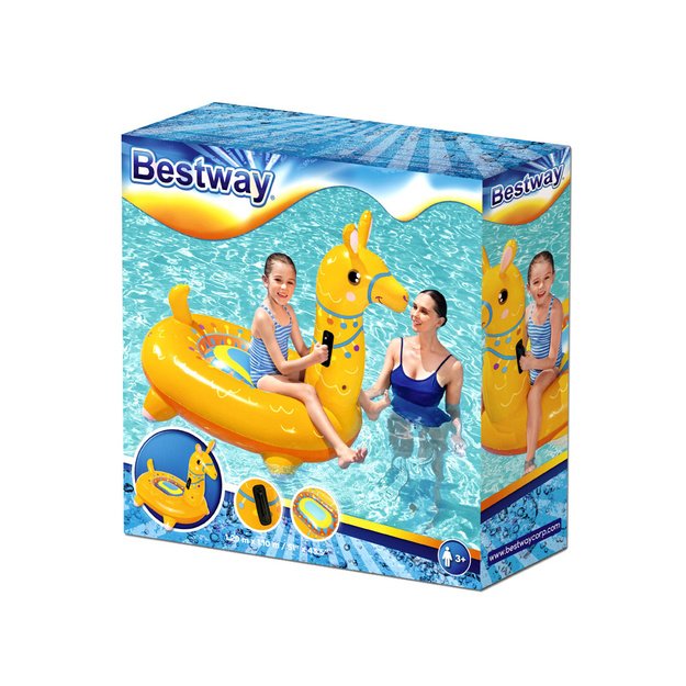 Pripučiamas plaukimo čiužinys Lama 129x110cm, Bestway