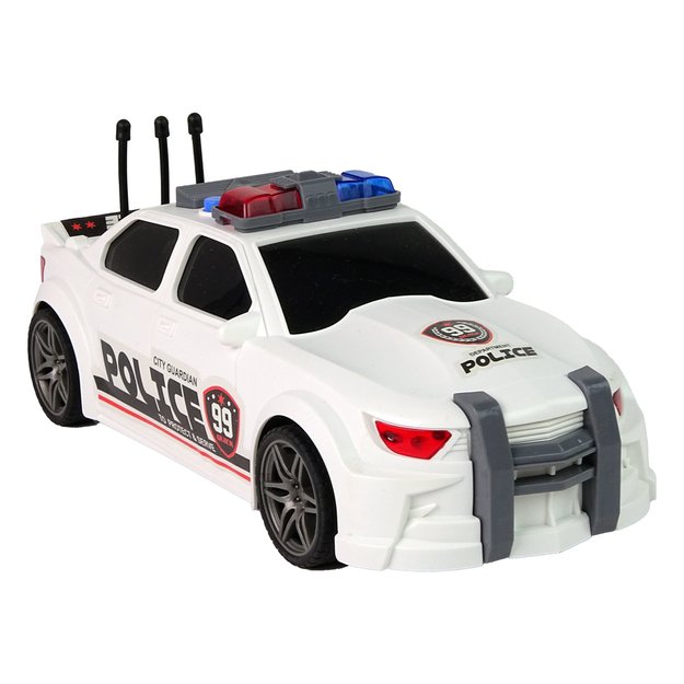 Žaislinis sportinis policijos automobilis 1:16, baltas 2