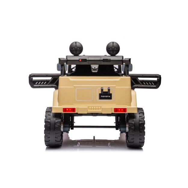 Vienvietis elektrinis visureigis Toyota FJ Khaki 4x4, rudas