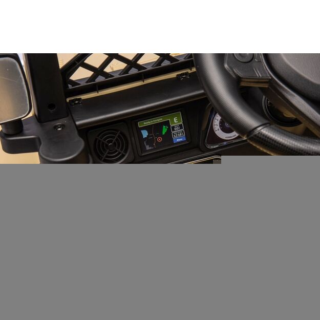 Vienvietis elektrinis visureigis Toyota FJ Khaki 4x4, rudas