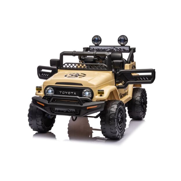 Vienvietis elektrinis visureigis Toyota FJ Khaki 4x4, rudas