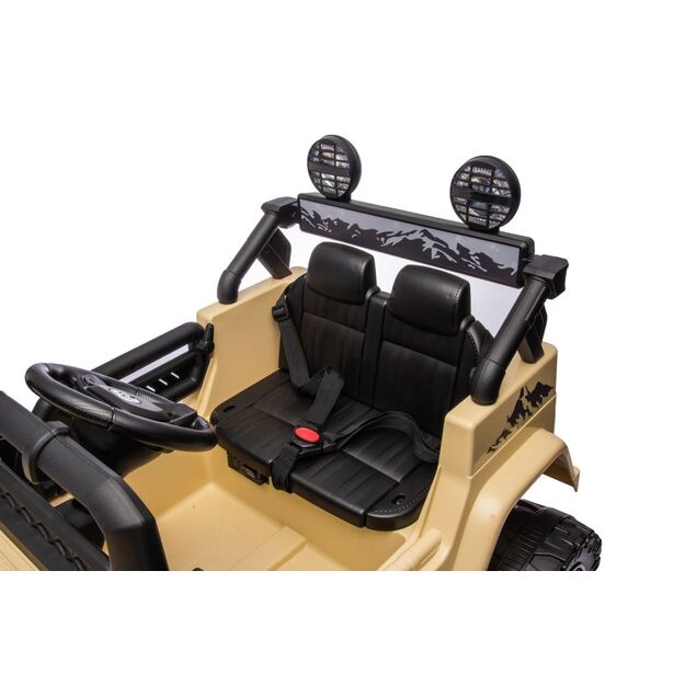 Vienvietis elektrinis visureigis Toyota FJ Khaki 4x4, rudas