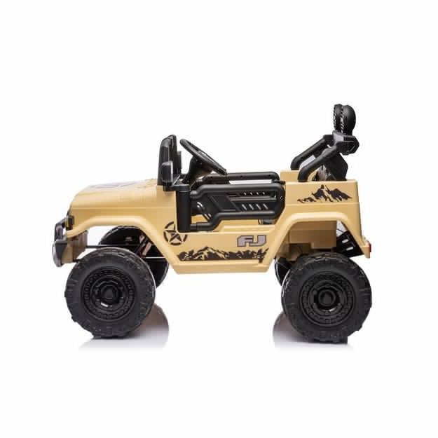 Vienvietis elektrinis visureigis Toyota FJ Khaki 4x4, rudas