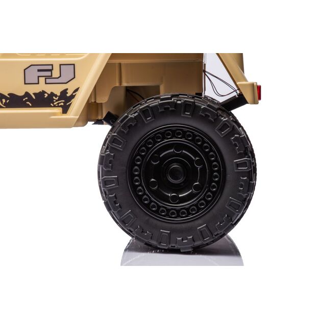Vienvietis elektrinis visureigis Toyota FJ Khaki 4x4, rudas