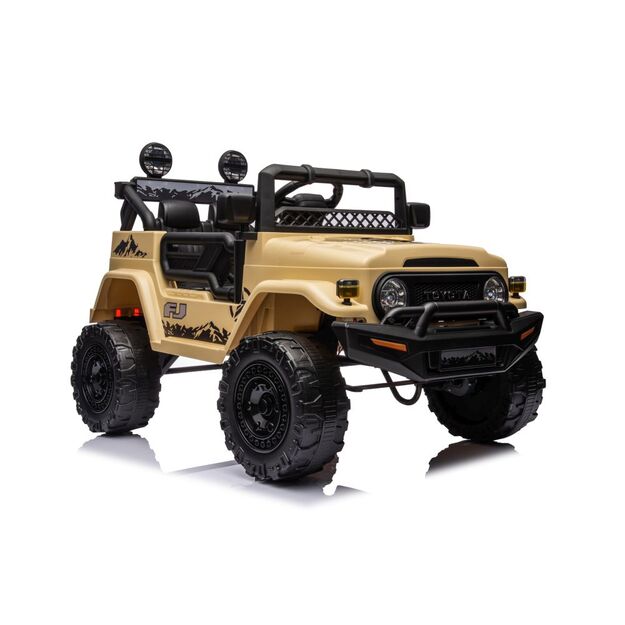 Vienvietis elektrinis visureigis Toyota FJ Khaki 4x4, rudas