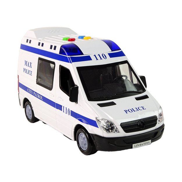 Policijos automobilis su garso ir šviesos efektais