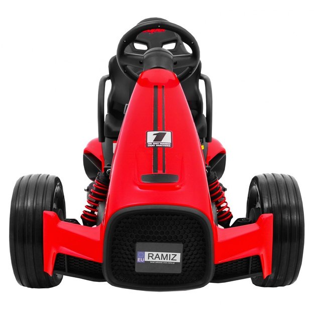 Vienvietis elektrinis sportinis automobilis bolidas Bolid XR-1 vaikams, raudonas