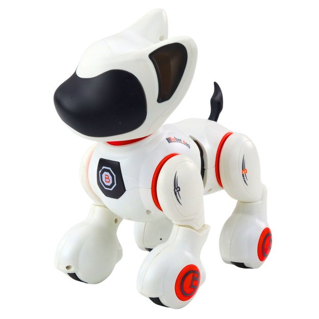 Nuotoliniu būdu valdomas robotas šuo, baltai oranžinis 1