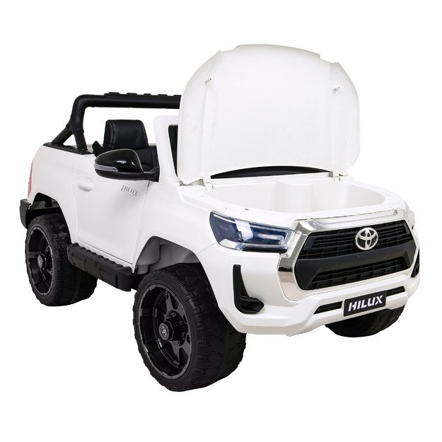 Dvivietis elektromobilis vaikams Toyota Hilux, baltas