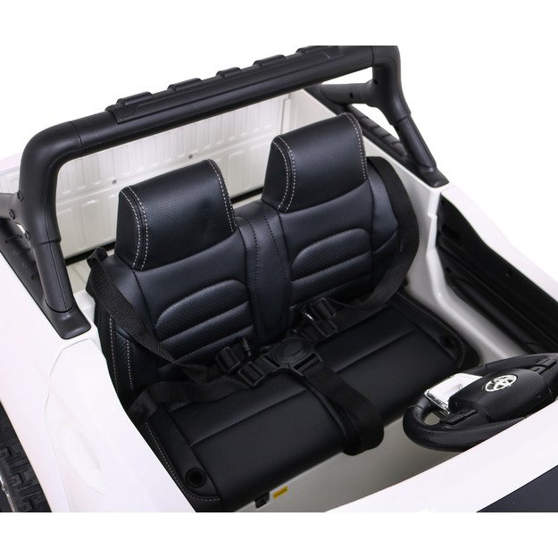 Dvivietis elektromobilis vaikams Toyota Hilux, baltas