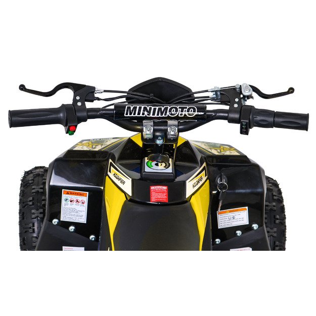 48V Elektrinis 1000W keturratis Highper iki 35 km/h, geltonas