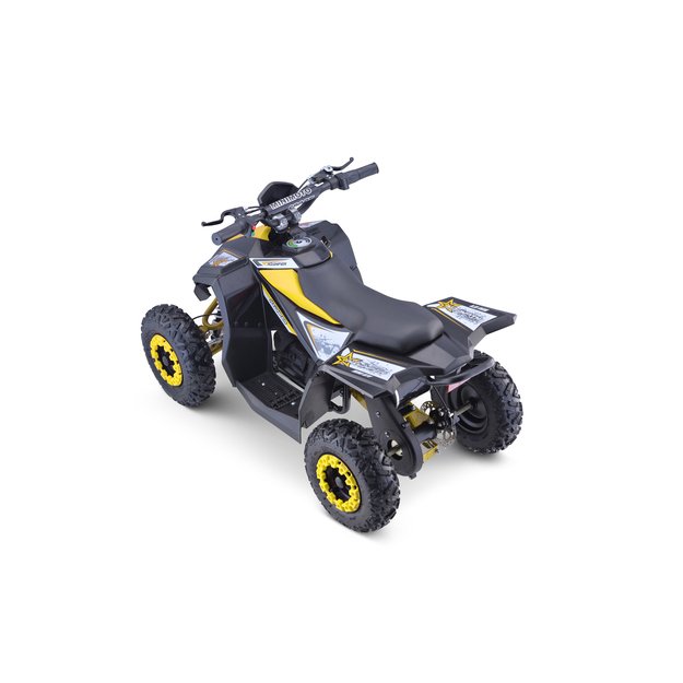 48V Elektrinis 1000W keturratis Highper iki 35 km/h, geltonas
