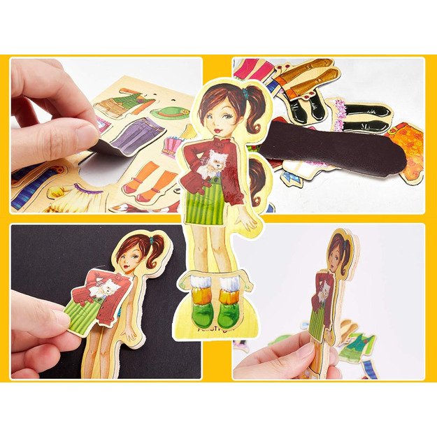 Magnetinė medinė dėlionė, 4 modeliai 2
