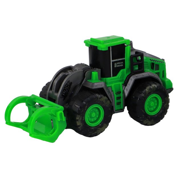 Žaislinių traktorių rinkinys 4 vnt, žali
