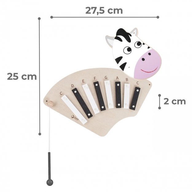 Muzikos instrumentas, metalofonas, zebra, CLASSIC WORLD 1