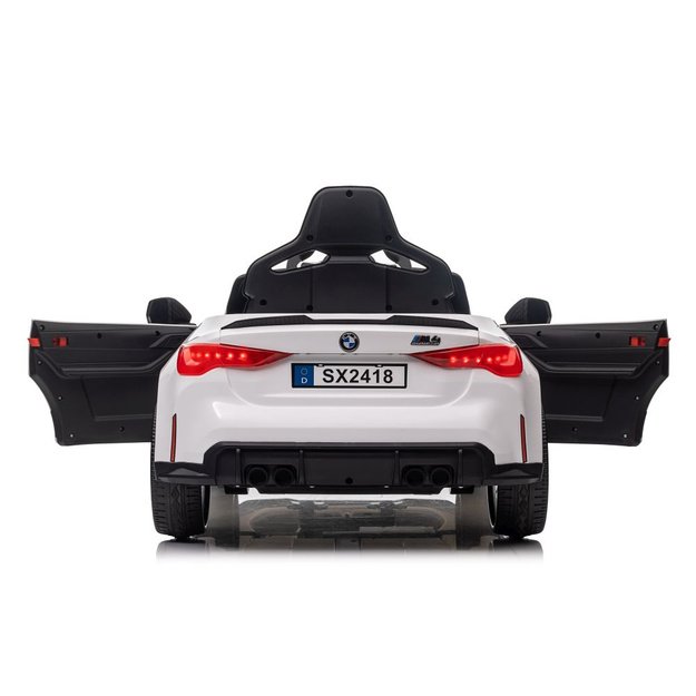 Vienvietis elektromobilis vaikams BMW M4, baltas