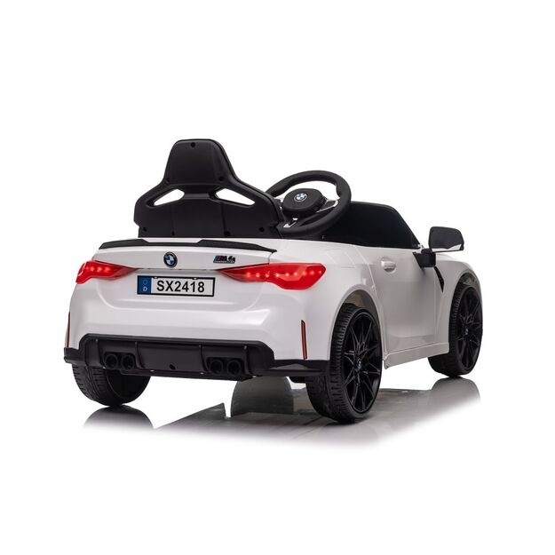 Vienvietis elektromobilis vaikams BMW M4, baltas