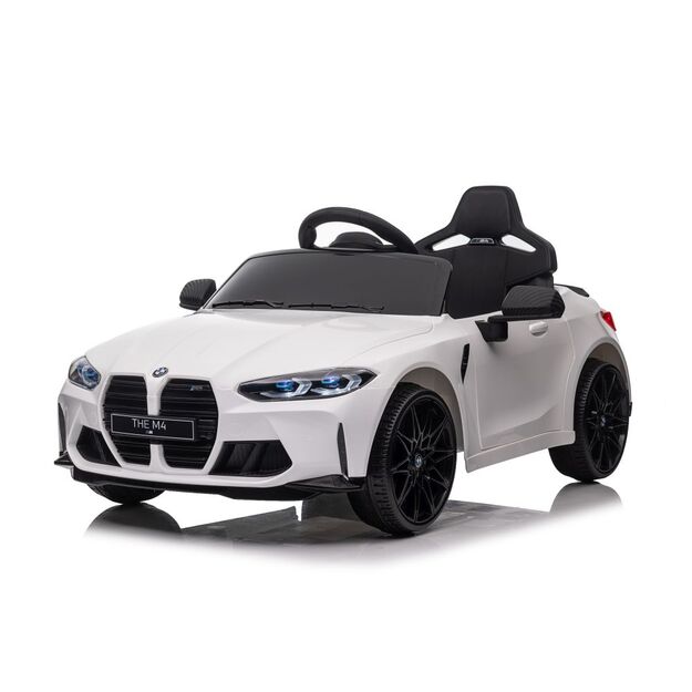 Vienvietis elektromobilis vaikams BMW M4, baltas
