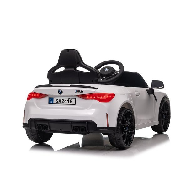 Vienvietis elektromobilis vaikams BMW M4, baltas