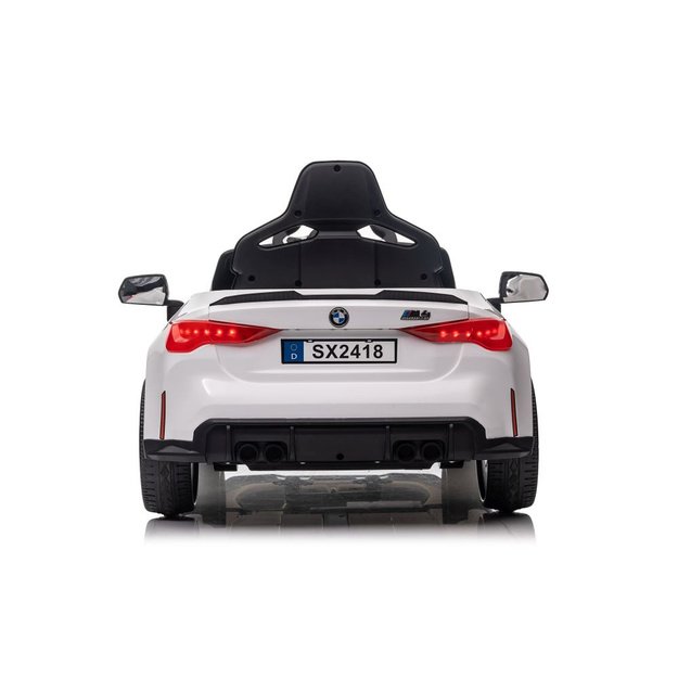 Vienvietis elektromobilis vaikams BMW M4, baltas