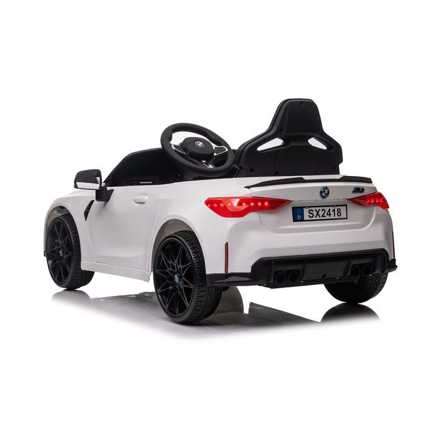 Vienvietis elektromobilis vaikams BMW M4, baltas