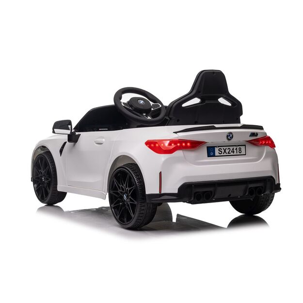 Vienvietis elektromobilis vaikams BMW M4, baltas