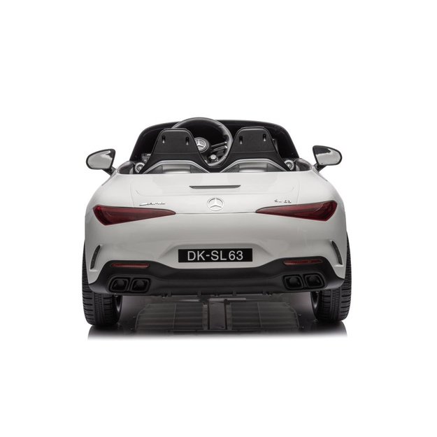 Dvivietis elektromobilis vaikams Mercedes AMG SL63, baltas 31