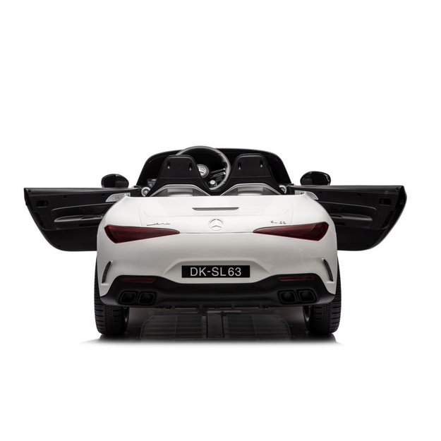 Dvivietis elektromobilis vaikams Mercedes AMG SL63, baltas 27
