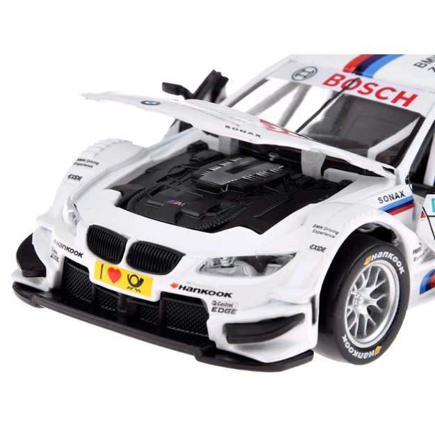 Metalinis sportinis BMW M3 DTM automobilis su garso ir šviesos efektais 