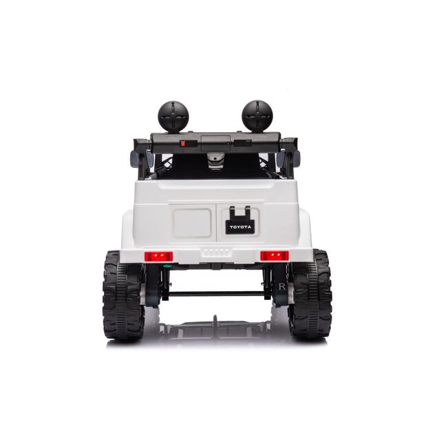 Vienvietis elektrinis visureigis Toyota FJ Khaki 4x4, baltas