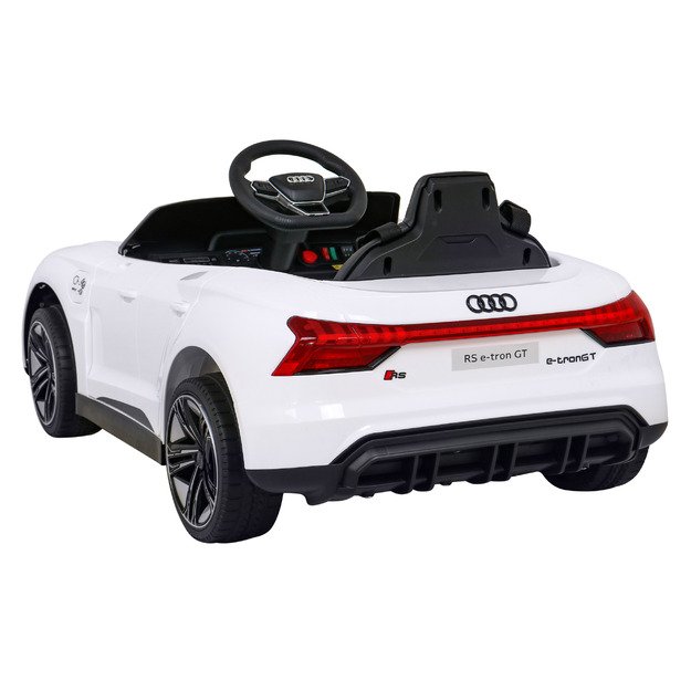 Vienvietis elektromobilis vaikams Audi RS E-Tron GT, baltas