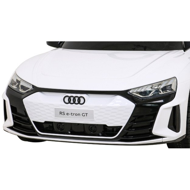 Vienvietis elektromobilis vaikams Audi RS E-Tron GT, baltas