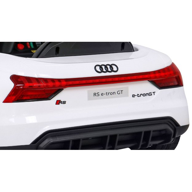 Vienvietis elektromobilis vaikams Audi RS E-Tron GT, baltas