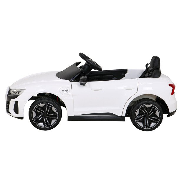 Vienvietis elektromobilis vaikams Audi RS E-Tron GT, baltas