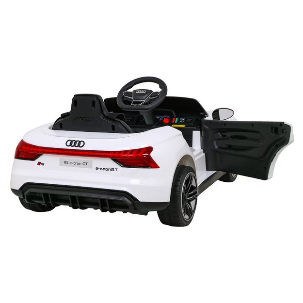 Vienvietis elektromobilis vaikams Audi RS E-Tron GT, baltas