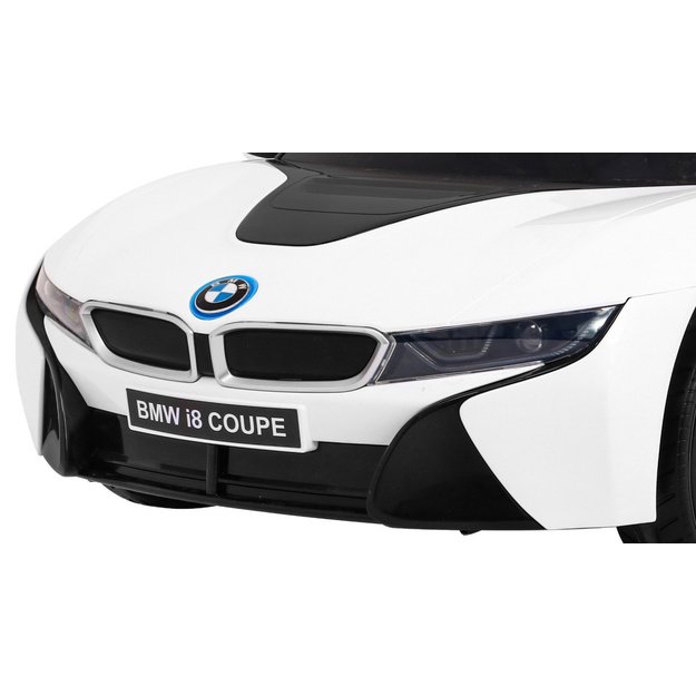 Vienvietis elektromobilis vaikams BMW I8 Lift, baltas