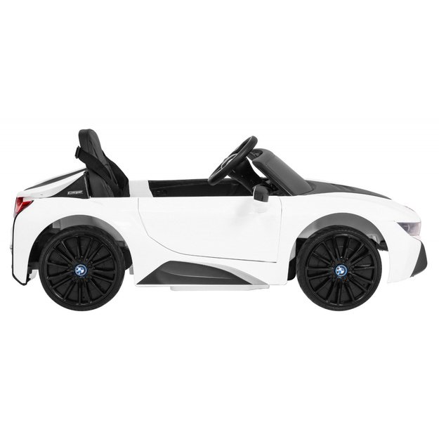 Vienvietis elektromobilis vaikams BMW I8 Lift, baltas