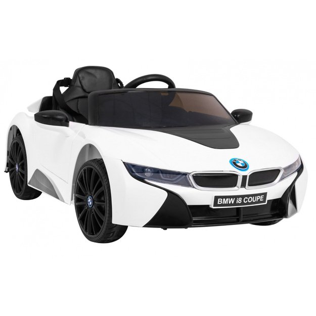 Vienvietis elektromobilis vaikams BMW I8 Lift, baltas