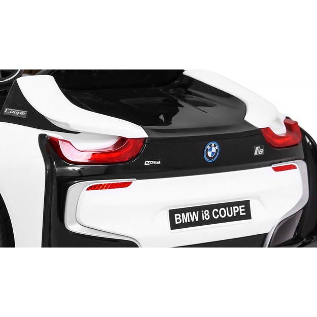 Vienvietis elektromobilis vaikams BMW I8 Lift, baltas