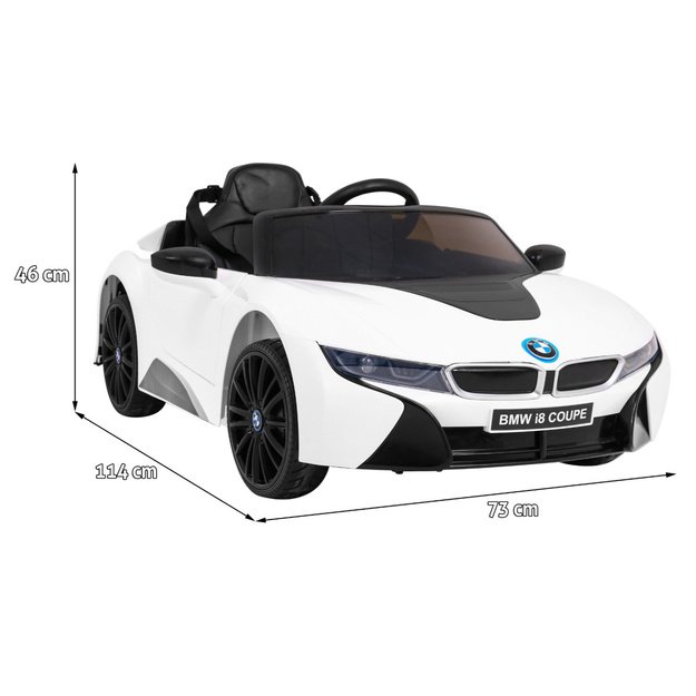 Vienvietis elektromobilis vaikams BMW I8 Lift, baltas