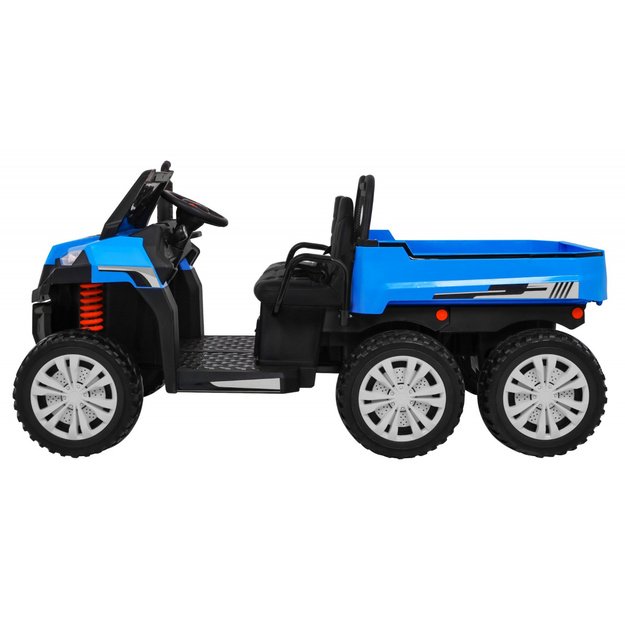 Dvivietis elektromobilis vaikams 4x4 Farmer Truck, mėlynas