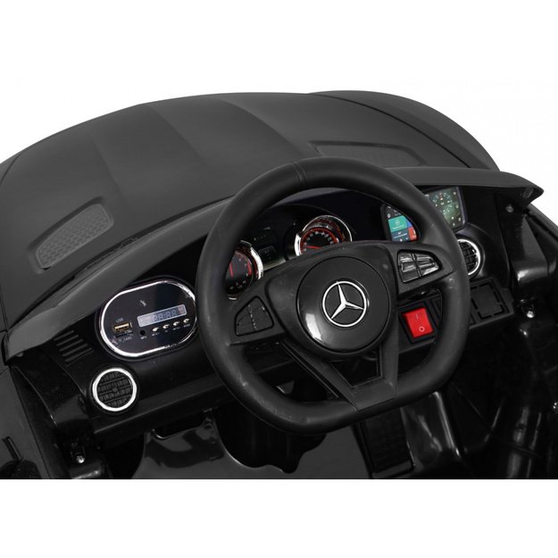 Vienvietis elektromobilis vaikams Mercedes Benz GT, juodas